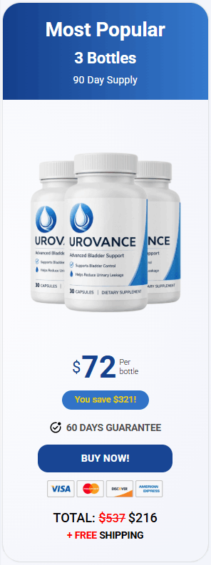 Order Urovance 3 Bottles